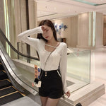 Plus Velvet Thicker Shorts Women Korean Style All-match Sexy Kpop High Waist Autumn Winter Club Streetwear Fashion Solid Buttons RT220