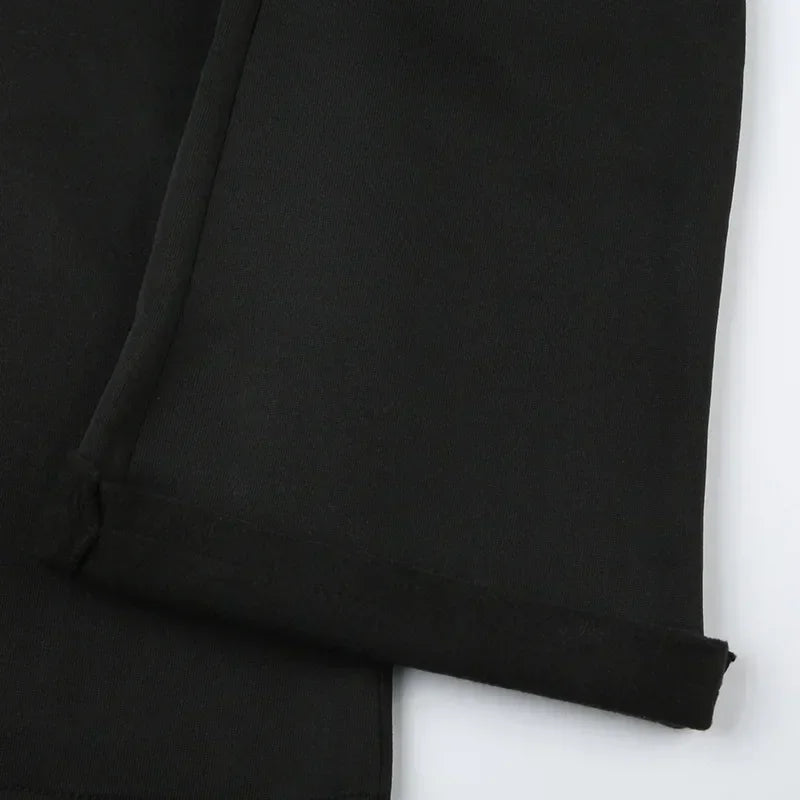 Casual Sexy Basic Solid Flare Pants Y2K Slim Low-Waisted Boot Cut Pants Women 2024 Autumn Spring Fashion Streetwear Lady RT220