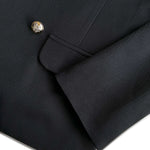 Ladies' autumn and winter black commuting elegant casual loose button suit jacket and elastic waisted suit pants two-piece set RT220