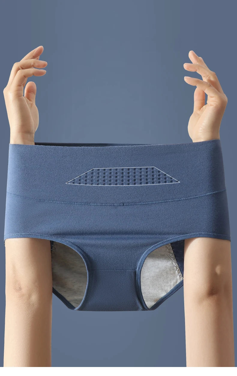 High Waist Leak Proof Menstrual  Women's Panties Widen Period Pants Physiological Underwear Cotton Plus Size L-4XL Female Briefs RT220