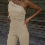 2024 Summer Europe and The United States Sexy Women's Solid Color Nightclub Jumpsuit Casual Pants RT220