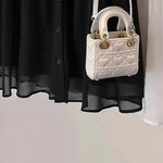 Spliced fake Two-piece Polo Collar Suit Shirt for Women in Summer Loose and Versatile Slim Top RT220