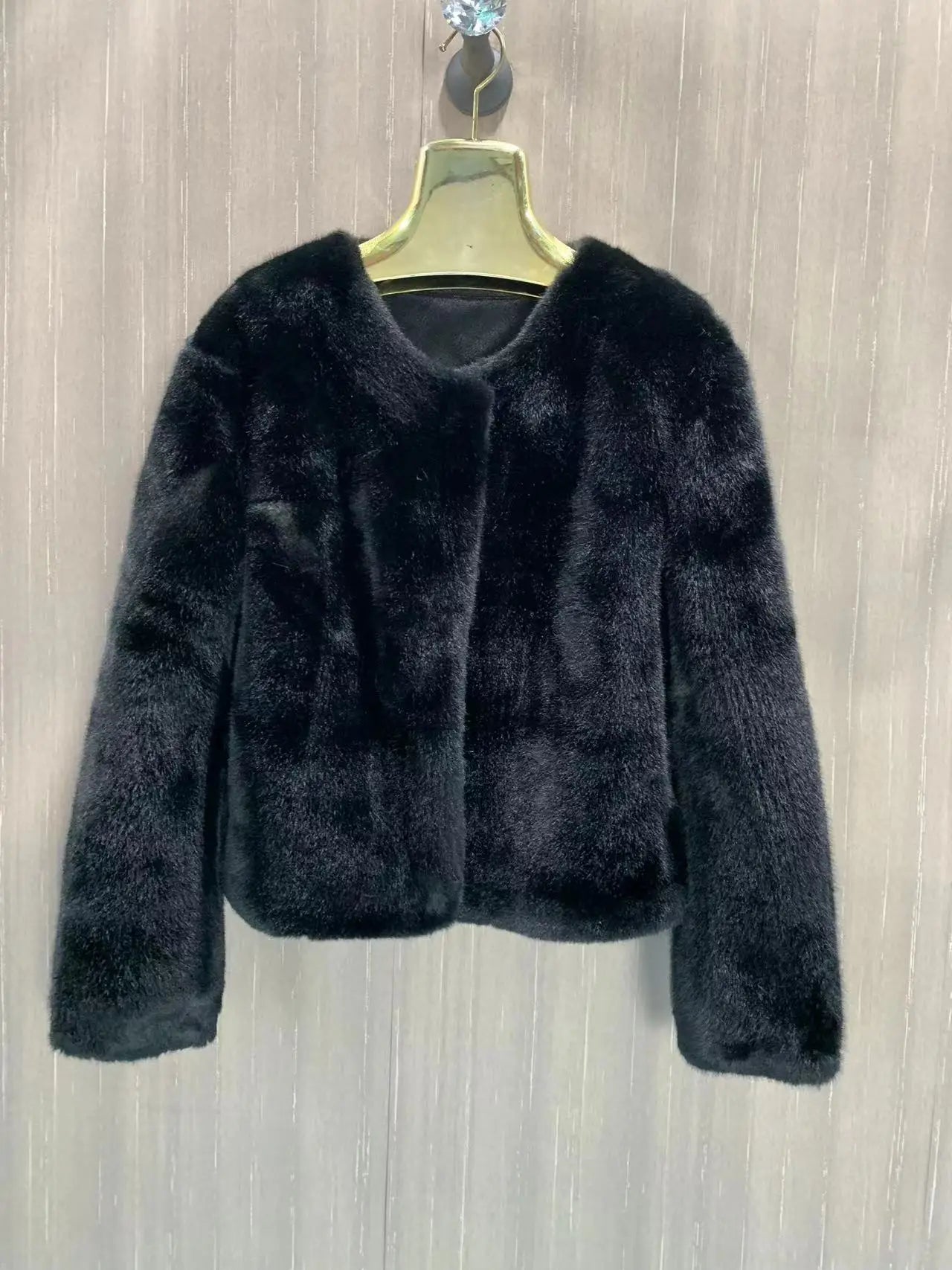 Women's Winter Warm Imitation Mink Fur Jacket Fashionable And Casual Style RT220