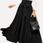 Women's high waist skirt fashion slimming belt skirt spring summer long skirt RT220
