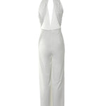 Cutout Lace Patch Sheer Mesh Ruched Jumpsuit Women High Waist Spring Summer Overall Jumpsuits Pants High Waist RT220