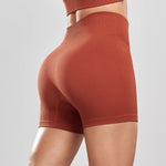 Women's Solid Color High Waist Simple Yoga Fitness Daily Ribbed Sports Cycling Leggings RT220