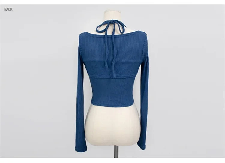 Sexy Tank Top Cropped Inner Strapless Long Sleeve Cover Up Outer Wear 2-piece Set Women's Summer Fashionable Suit RT220