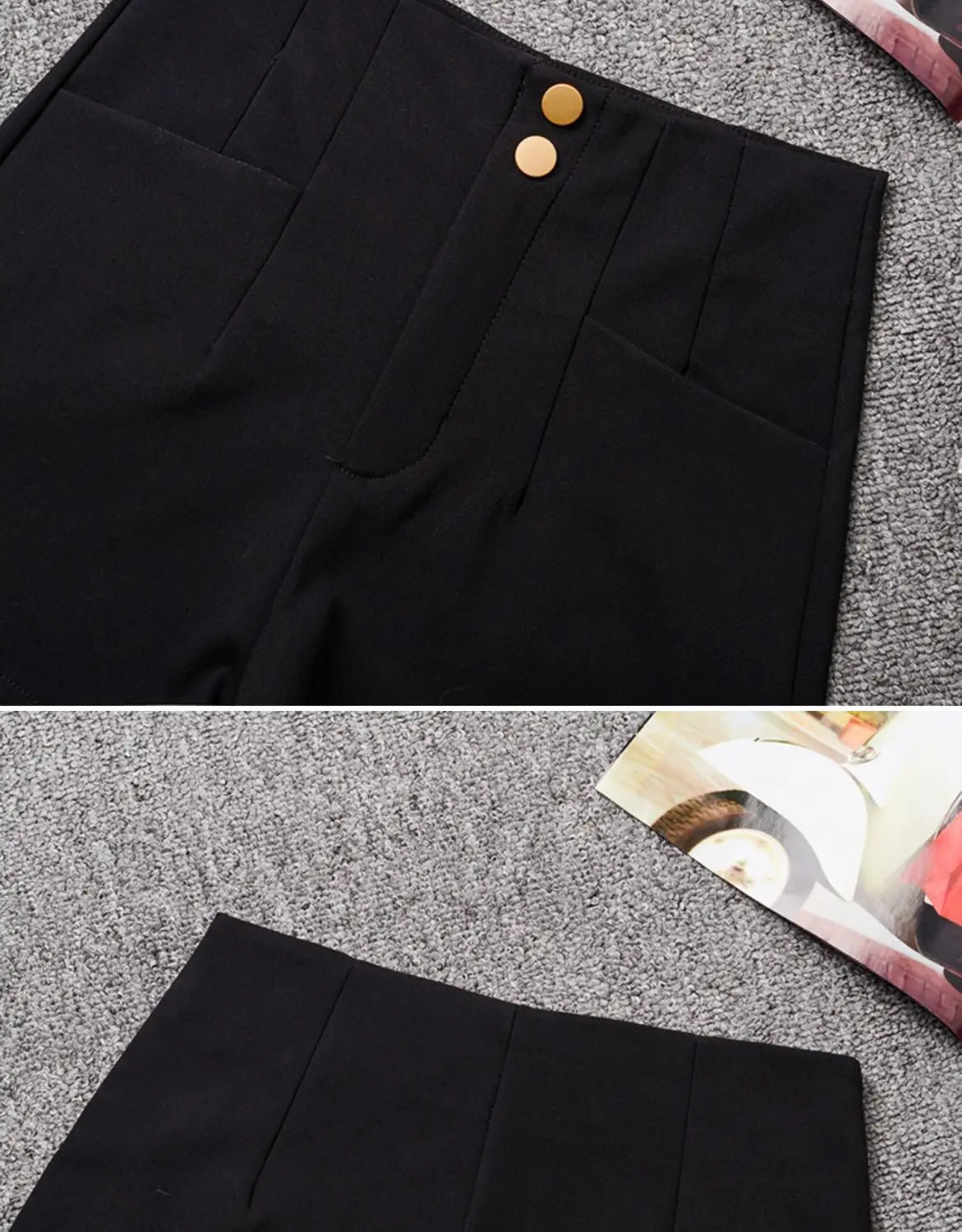 Plus Velvet Thicker Shorts Women Korean Style All-match Sexy Kpop High Waist Autumn Winter Club Streetwear Fashion Solid Buttons RT220