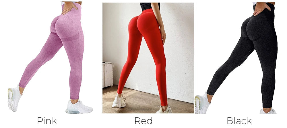 Women Seamless Workout Leggings High Waist Push Up Leggings Ladies Sexy Gym Legging Fashion Black Sports Leggings RT220