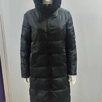 Winter New Hooded Mid Length Slim Fit Warm Long Sleeve Solid Color Jacket For Women,3 Colors RT220