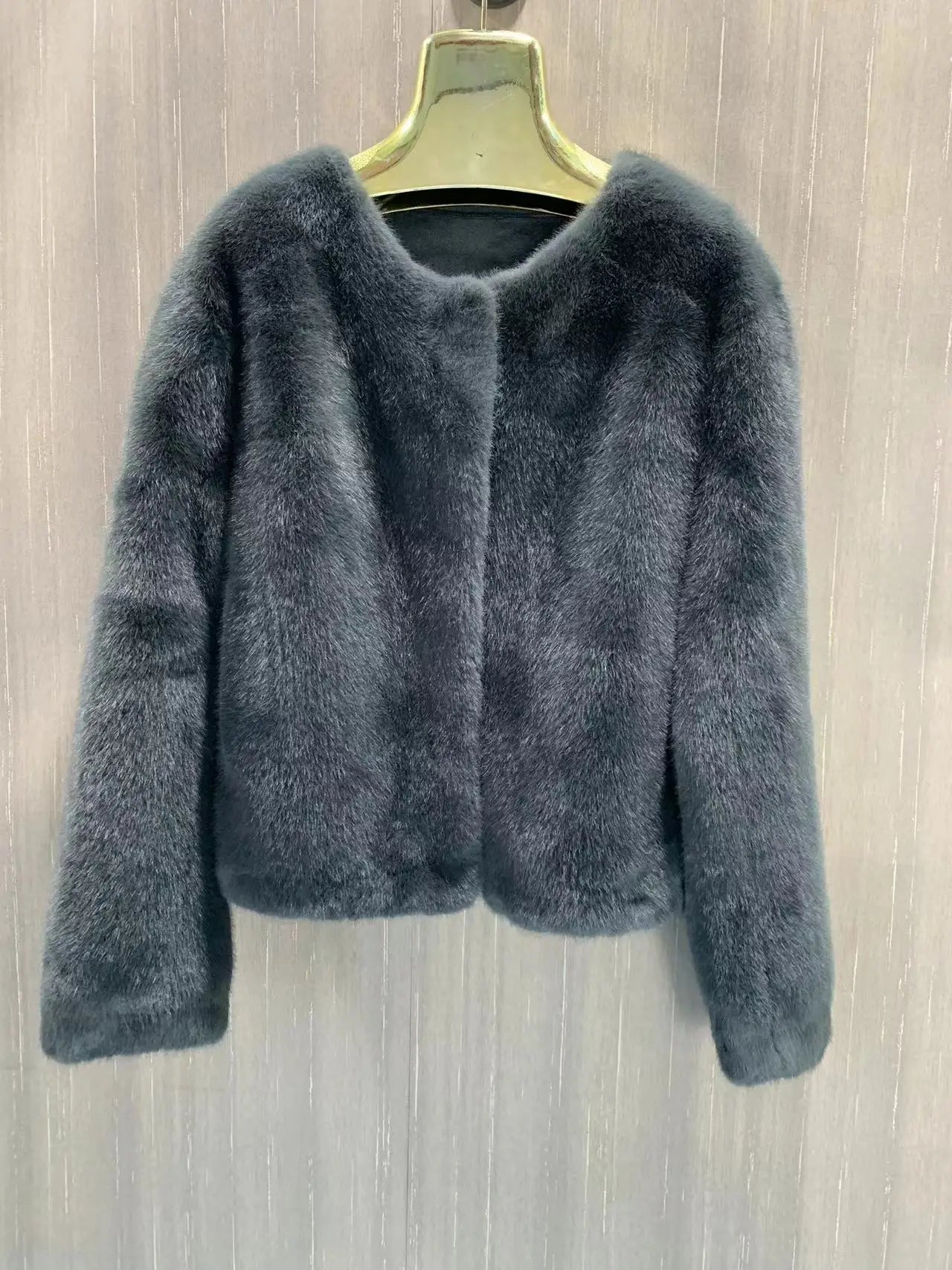 Women's Winter Warm Imitation Mink Fur Jacket Fashionable And Casual Style RT220