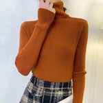 Women Fall Turtleneck Sweater Knitted Soft Pullovers Cashmere Jumpers Basic Soft Sweaters For Women 2025 Autumn Winter RT220