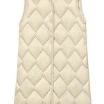 Women Sleeveless X-long Ultra Light Down Jackets 2024 New Arrivals Autumn Winter Korean Fashion V-neck Liner Vest Down Coats 3XL RT220