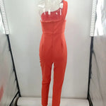 2024 Summer Europe and The United States Sexy Women's Solid Color Nightclub Jumpsuit Casual Pants RT220