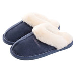 Winter Women Slippers Furry Home Floor Shoes Warm Indoor Slides Men Bedroom Slippers Plush Couples Footwear Soft Non-slip Shoes RT220