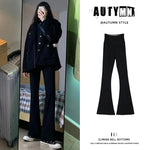 Outer Wear Women's Peach Hip Flare Pants Slim Yoga Pants Solid Color High-waisted Antibacterial Hundred Bottoms RT220