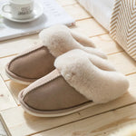 Winter Women Slippers Furry Home Floor Shoes Warm Indoor Slides Men Bedroom Slippers Plush Couples Footwear Soft Non-slip Shoes RT220