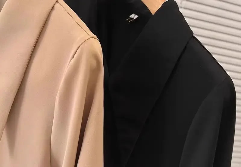 Spliced fake Two-piece Polo Collar Suit Shirt for Women in Summer Loose and Versatile Slim Top RT220