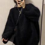 Women Sweater Womens Winter Sweaters Pullover Traf Female Knitting Overszie Long Sleeve Loose Knitted Outerwear Ropa De Mujer RT220