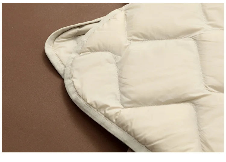 Women Sleeveless X-long Ultra Light Down Jackets 2024 New Arrivals Autumn Winter Korean Fashion V-neck Liner Vest Down Coats 3XL RT220