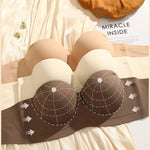 Women's Bra  Half Cup Push Up Small Breasts Show Bigger Side Breasts Seamless Sling Bra No Wires Sexy Sling Bra RT220