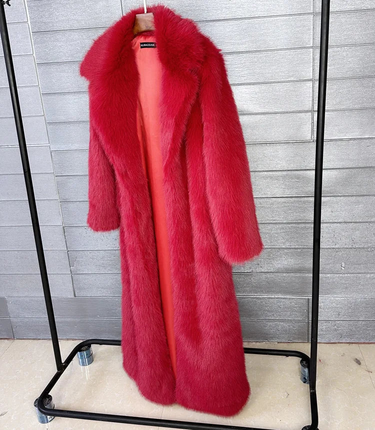 Tossy Winter Fur Feather Overcoat For Women Loose Cardigan Solid Luxury Elegant Jacket Clothes Warm 2025 Fur Feather Outwear RT220