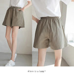 High Waisted Casual Linen Shorts Women Gym Workout Shorts Cotton Short Pants Loose-fitting Ladies Short Femme Women Shorts Sport RT220