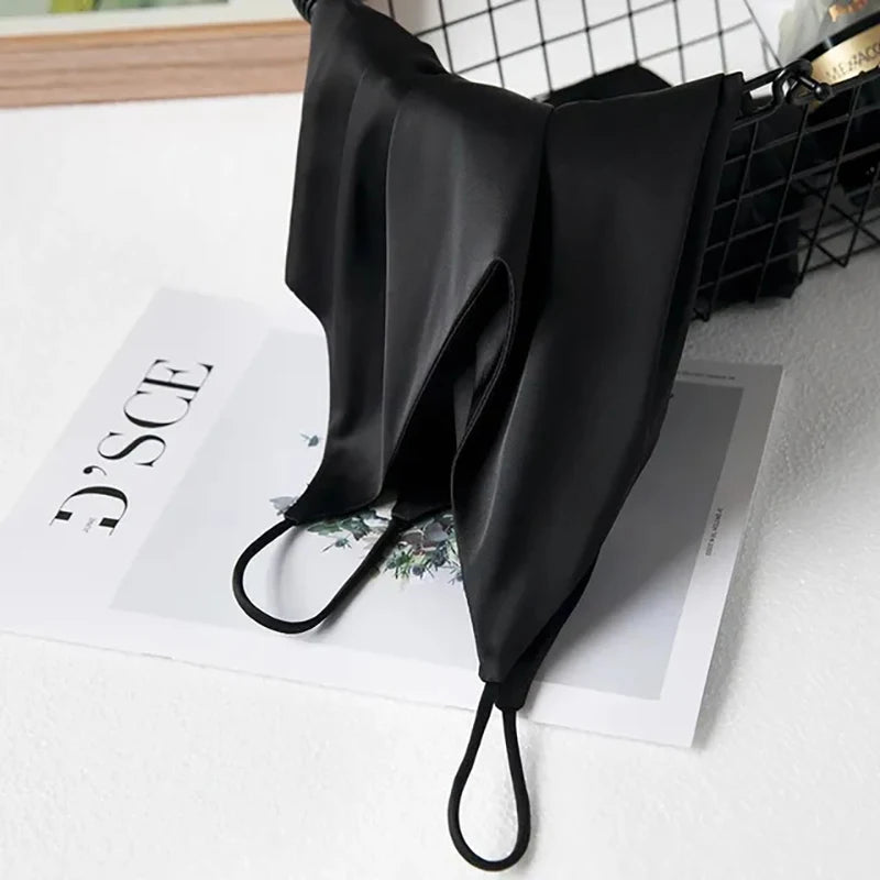 Spaghetti Strap Top Women Halter V Neck Basic White Cami Sleeveless Satin Silk Tank Tops Women Summer 2025 Camisole RT220