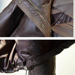 Women Leather Down Jacket Winter 2025 High End Genuine Sheepskin Down Coat Outdoor Thicked Warm Short Puffer Jacket Streetwear RT220