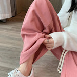 ITOOLIN Women Casual Loose Straight Pants High Waist Corduroy Pants Fashion Women All Match Office Trousers 2024 Spring Autumn RT220