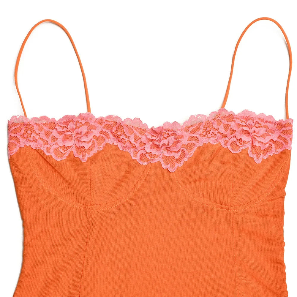 Mesh Lace Spaghetti Strap Sexy Dress Women 2024 Elegant Evening Summer Dress Backless Party Long Midi Dress Vestidos RT220