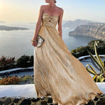 Sleeveless Chest Wrapping Dress Summer Women Sexy Hollow Out Solid Strapless Ladies Maxi Party Dress Fashion Streetwear Vestidos RT220