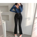 Sexy Tank Top Cropped Inner Strapless Long Sleeve Cover Up Outer Wear 2-piece Set Women's Summer Fashionable Suit RT220
