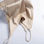 Spaghetti Strap Top Women Halter V Neck Basic White Cami Sleeveless Satin Silk Tank Tops Women Summer 2025 Camisole RT220