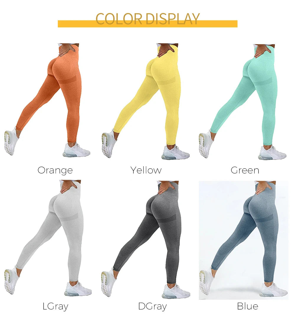 Women Seamless Workout Leggings High Waist Push Up Leggings Ladies Sexy Gym Legging Fashion Black Sports Leggings RT220