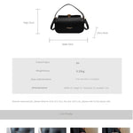 Classic Black Shoulder Bag Women's Versatile Retro Crossbody Square Bags 2024 New Large Capacity Textured Leather Flap Handbags RT220