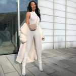 Pencil Jumpsuit Women New Full Seasons Casual Fitness Sporty Playsuit Sleeveless Slim Activewear All In One Jumpsuit Clothing RT220