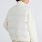 BC930 100% wool and white goose down spliced down jackets for women of high quality from luxury brands coats RT220