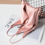 Spaghetti Strap Top Women Halter V Neck Basic White Cami Sleeveless Satin Silk Tank Tops Women Summer 2025 Camisole RT220