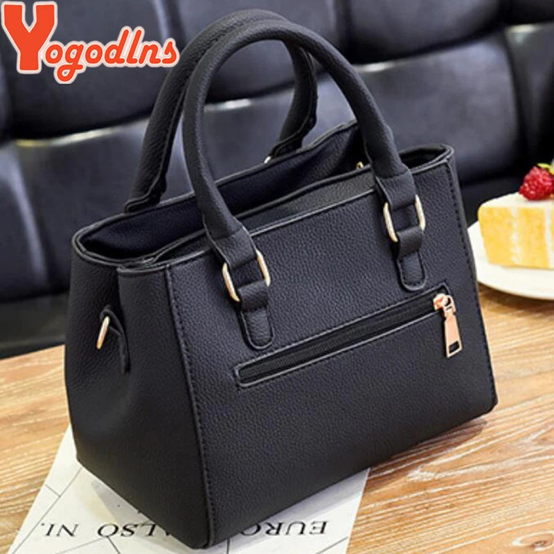 Yogodlns Women Beading Pendant Handbag Ladies Embossed Shoulder Bag Ladies Messenger Bag Hairball Bags High Quality Bag RT220