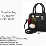 Yogodlns Women Beading Pendant Handbag Ladies Embossed Shoulder Bag Ladies Messenger Bag Hairball Bags High Quality Bag RT220