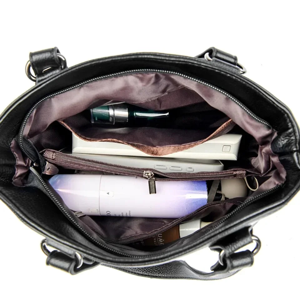 Genuine Soft Leather Shoulder Crossbody Bags for Women Hot sale Luxury Handbag Women Bag Designer Casual Tote Messenger Bag Sac RT220