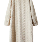 Women Fur Cardigan Thickened Long2025Spring And Autumn V-neck Jacket Female Loose Simple Leisure With Buttons Faux Fur Mink Coat RT220