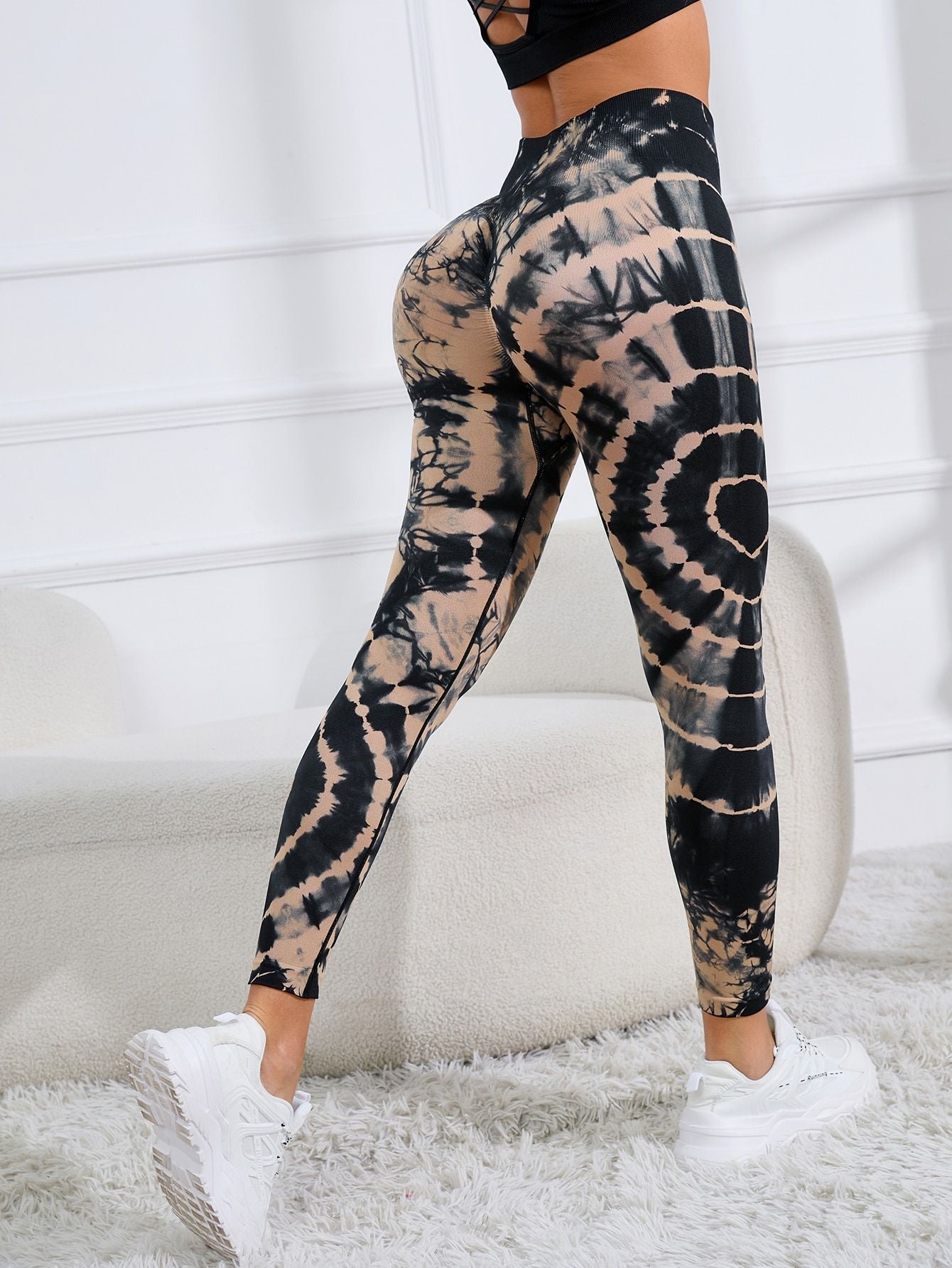 Women Print  Seamless Pants Leopard High Waist Leggings Thin Fitness Pant Push Up Legging Sports Pants Gym Workout Tights RT220