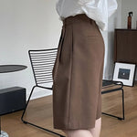 [LANMREM] Pleated Wool Shorts For Women High Waist Straight Office Lady Loose Clothing Korean Style 2025 Summer New 26D8692 RT220