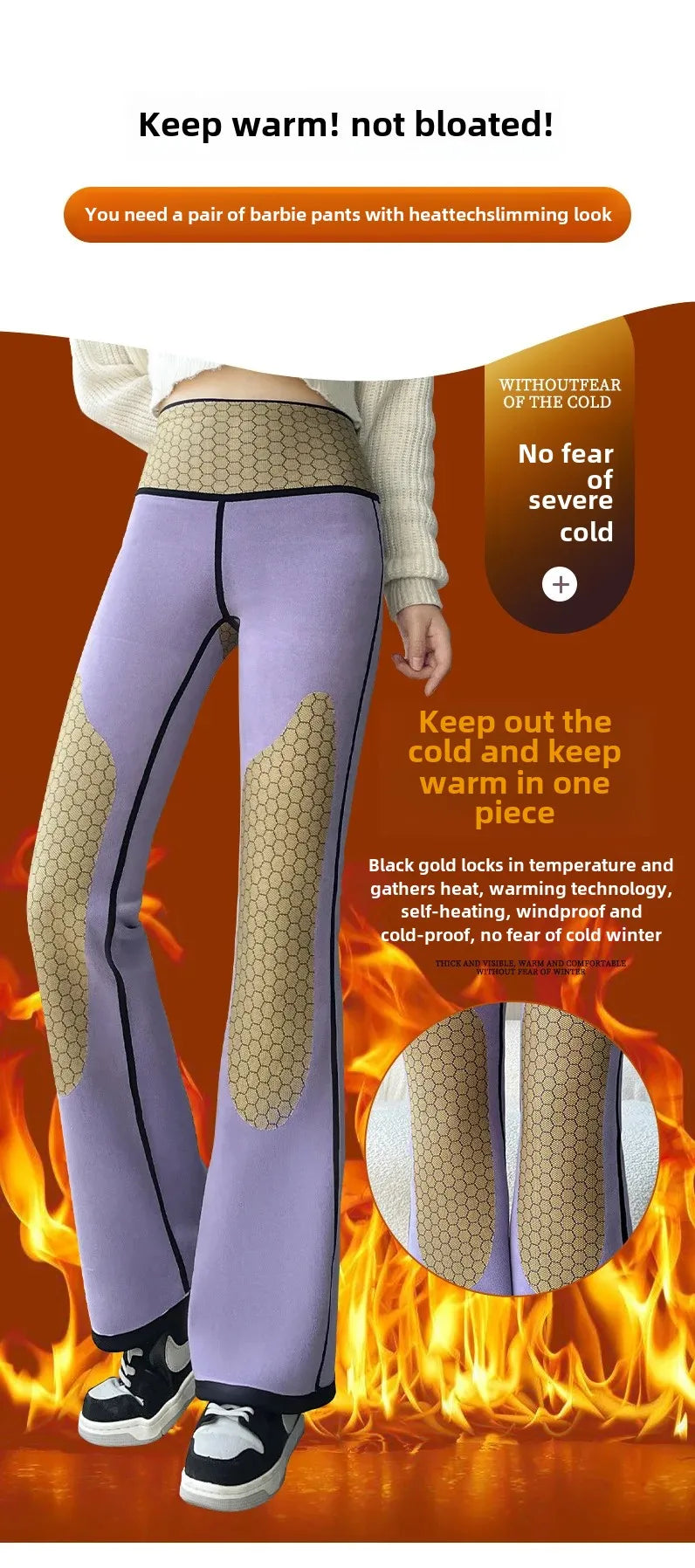 Thickened Black Gold 600g Micro Flared Shark Suit Women's Outerwear High-Waisted Slimming Bell-Bottom Pants High Elasticity RT220