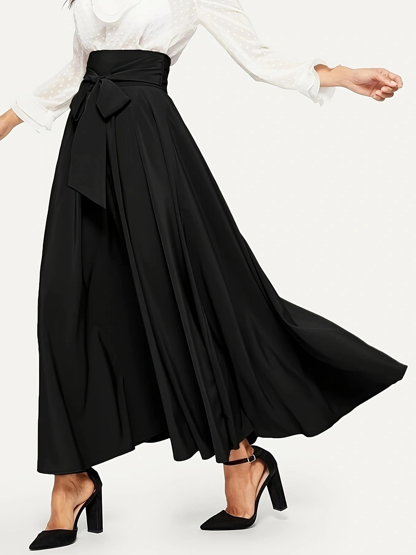 Women's high waist skirt fashion slimming belt skirt spring summer long skirt RT220