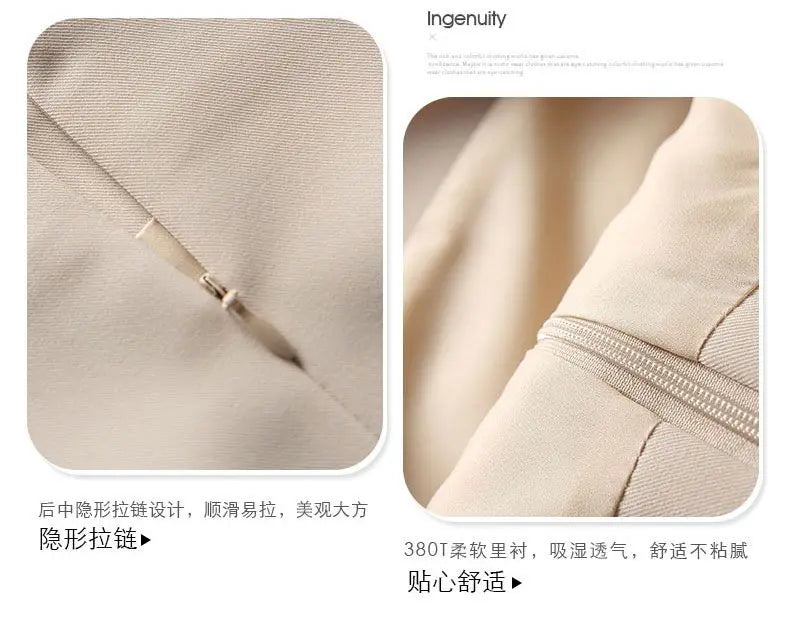 Office Lady Fashion Slim Solid Skirt Koreon Clothing Spring Summer Streetwear New High Waist Elegant Straight Midi Casual Skirts RT220