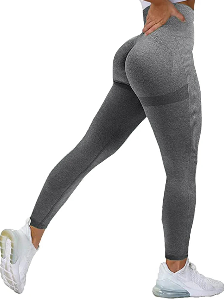 Women Seamless Workout Leggings High Waist Push Up Leggings Ladies Sexy Gym Legging Fashion Black Sports Leggings RT220