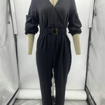 Spring Autumn Casual Solid Color Women's Casual Jumpsuit Pants Fashion Sleeve Slim Fit High Waisted Female Jumpsmall Feet Pants RT220